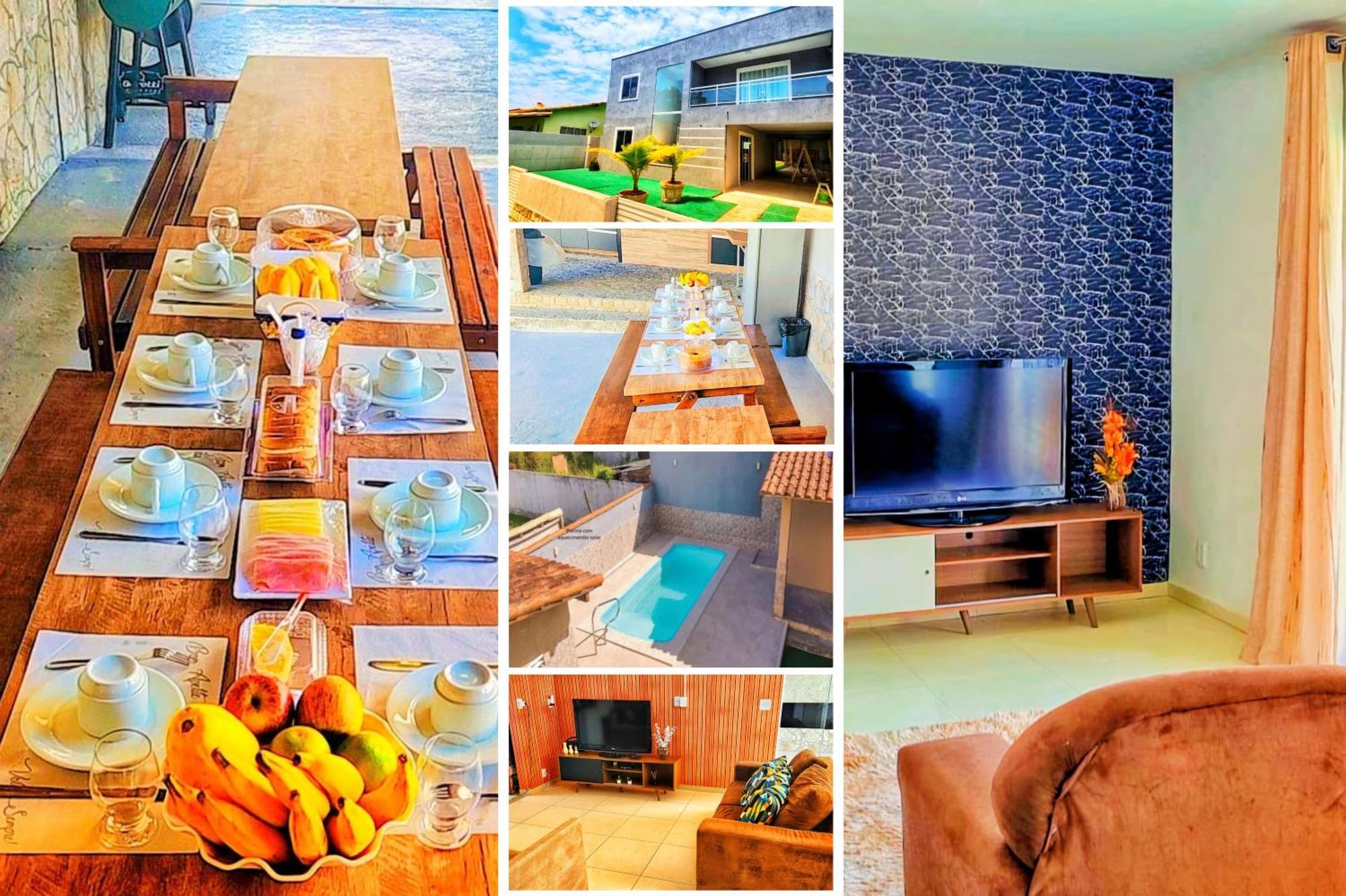 Refugio Tropical Casa De Praia Com Piscina Aquecida E 4 Suites E Garagem 3 Carros, 800 Mtrs Da Praia Internet 700 Mbps, Condominio Privado Com Pista De Skate , Quadra De Futevolei , Campos E Quadras De Futebol! Cabo Frio Exterior photo